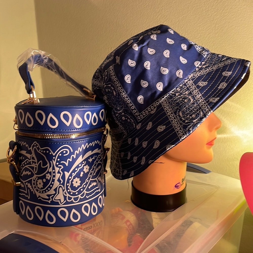 Bandana Bucket Hat & Purse Set